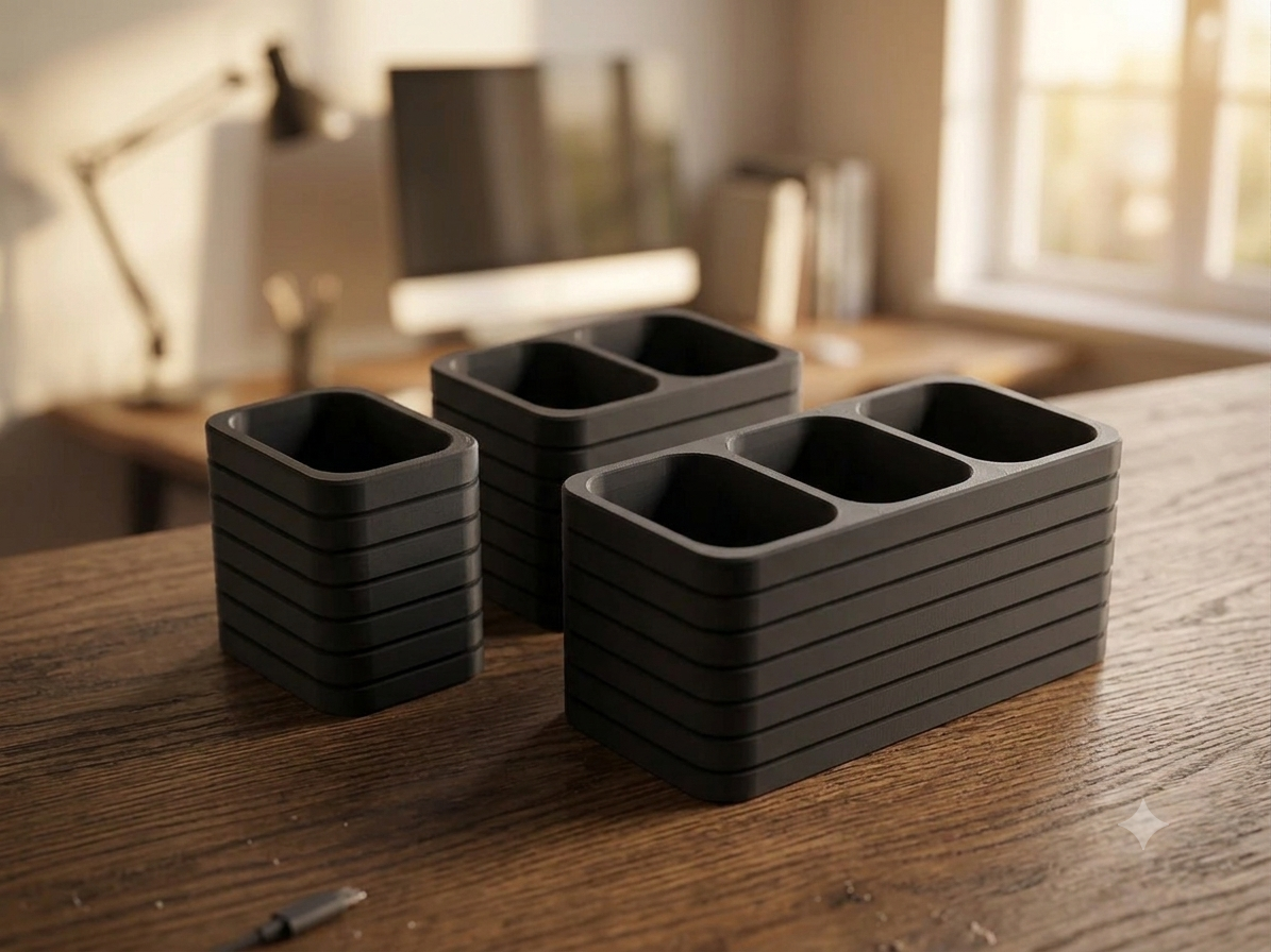 Modular Remote Control Organizer — 1 compartment